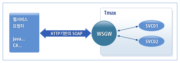웹 서비스 제공자 - WSGW 동작 구조