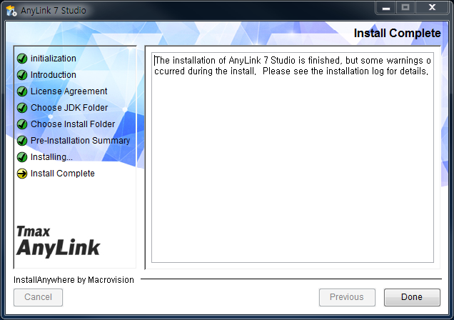 AnyLink Studio Installer - Installation Complete