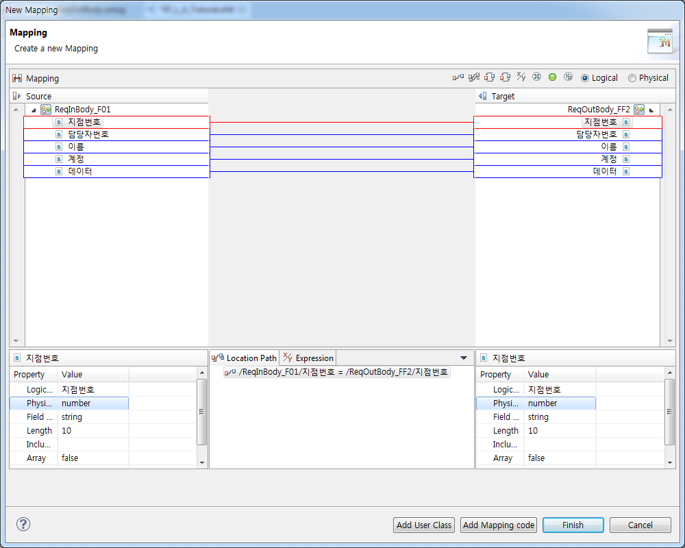 Mapping Dialog